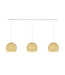 Cotton Ball Lights Drievoudige hanglamp balk - Driekwart Cream