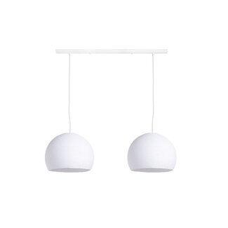 COTTON BALL LIGHTS Double Hanging Lamp Ceiling - Three Quarter White