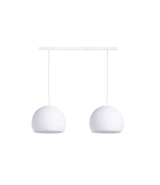 COTTON BALL LIGHTS Tweevoudige hanglamp balk - Driekwart White