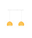 Cotton Ball Lights Tweevoudige hanglamp balk - Driekwart White