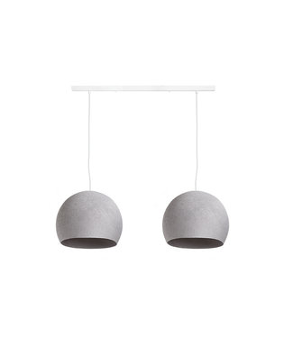 COTTON BALL LIGHTS Double Hanging Lamp Ceiling - Three Quarter Stone