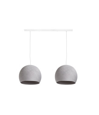 COTTON BALL LIGHTS Tweevoudige hanglamp balk - Driekwart Stone