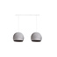 Double Hanging Lamp Ceiling - Three Quarter Stone