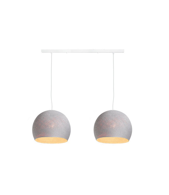 Double Hanging Lamp Ceiling - Three Quarter Stone