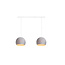 Double Hanging Lamp Ceiling - Three Quarter Stone
