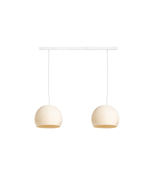 Double Hanging Lamp Ceiling - Three Quarter Shell