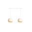 Double Hanging Lamp Ceiling - Three Quarter Shell