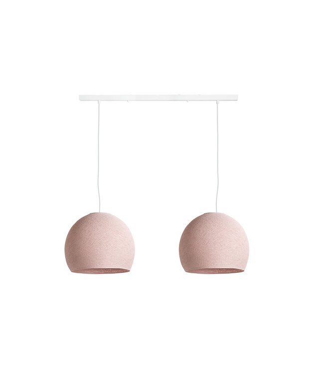 Cotton Ball Lights Pendelleuchte (am Balken) - Drei Vierteln Pale Pink