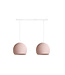 Cotton Ball Lights Pendelleuchte (am Balken) - Drei Vierteln Pale Pink