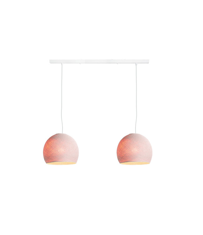 Cotton Ball Lights Pendelleuchte (am Balken) - Drei Vierteln Pale Pink