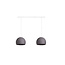 Double Hanging Lamp Ceiling - Three Quarter Mid Grey