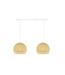 Cotton Ball Lights Tweevoudige hanglamp balk - Driekwart Cream