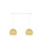 Cotton Ball Lights Tweevoudige hanglamp balk - Driekwart Cream