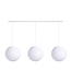 Cotton Ball Lights Drievoudige hanglamp balk - White