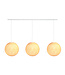 Cotton Ball Lights Drievoudige hanglamp balk - White
