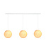 Cotton Ball Lights Drievoudige hanglamp balk - White