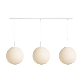 COTTON BALL LIGHTS Triple Hanging Lamp Ceiling - Shell