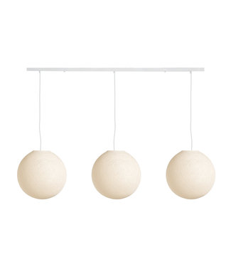 COTTON BALL LIGHTS Triple Hanging Lamp Ceiling - Shell