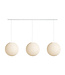 Cotton Ball Lights Drievoudige hanglamp balk - Shell
