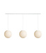 Cotton Ball Lights Drievoudige hanglamp balk - Shell