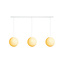 Triple Hanging Lamp Ceiling - Shell