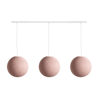 COTTON BALL LIGHTS Dreifach Pendelleuchte (am Balken) - Pale Pink