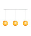 Cotton Ball Lights Drievoudige hanglamp balk - Mustard