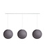 Cotton Ball Lights Dreifach Pendelleuchte (am Balken) - Mid Grey
