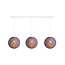 Cotton Ball Lights Dreifach Pendelleuchte (am Balken) - Mid Grey