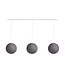 Cotton Ball Lights Drievoudige hanglamp balk - Mid Grey