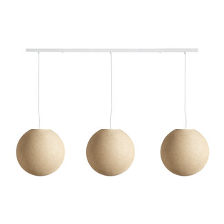 COTTON BALL LIGHTS Triple Hanging Lamp Ceiling - Cream