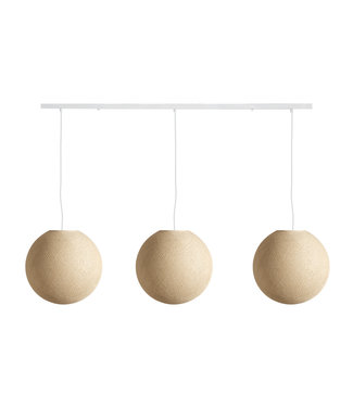 COTTON BALL LIGHTS Dreifach Pendelleuchte (am Balken) - Cream