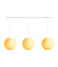Cotton Ball Lights Dreifach Pendelleuchte (am Balken) - Cream