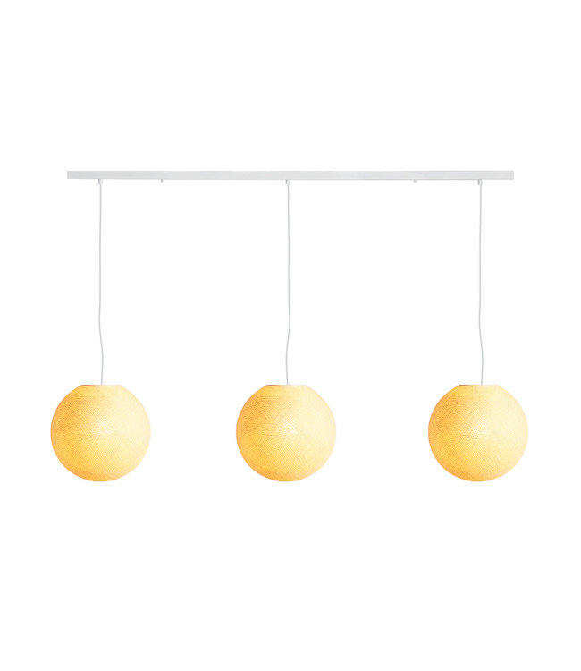 Cotton Ball Lights Dreifach Pendelleuchte (am Balken) - Cream