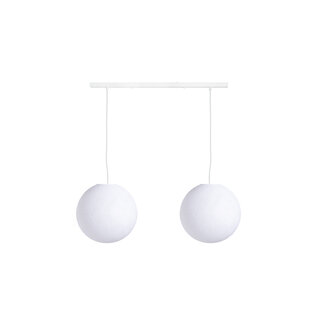 Cotton Ball Lights Double Hanging Lamp Ceiling - White