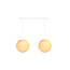 Double Hanging Lamp Ceiling - White