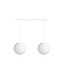 Double Hanging Lamp Ceiling - White