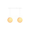 Double Hanging Lamp Ceiling - White