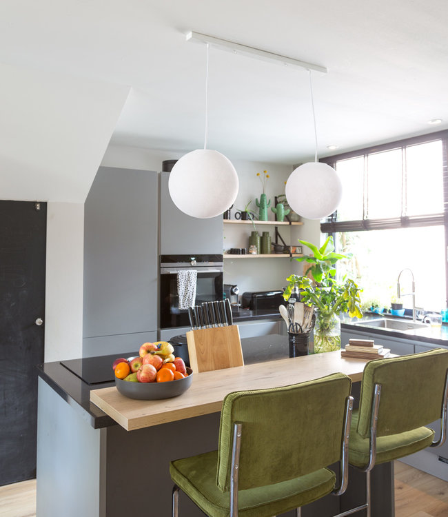 Double Hanging Lamp Ceiling - Stone