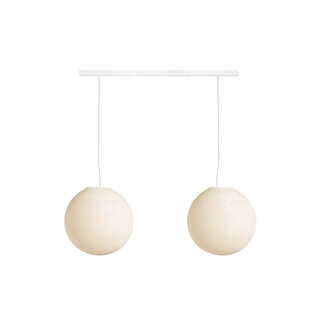 COTTON BALL LIGHTS Double Hanging Lamp Ceiling - Shell