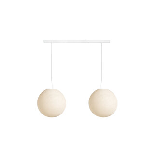 Cotton Ball Lights Double Hanging Lamp Ceiling - Shell