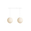Double Hanging Lamp Ceiling - Shell