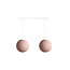 Cotton Ball Lights Pendelleuchte (am Balken) - Pale Pink