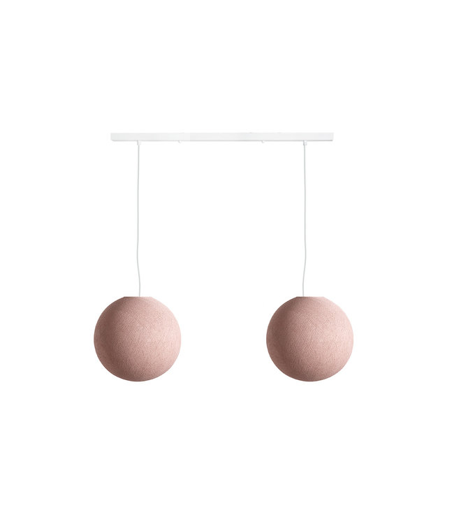 Double Hanging Lamp Ceiling - Pale Pink
