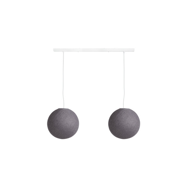 Cotton Ball Lights Pendelleuchte (am Balken) - Mid Grey