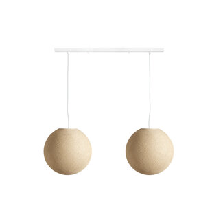COTTON BALL LIGHTS Double Hanging Lamp Ceiling - Cream