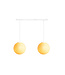 Cotton Ball Lights Tweevoudige hanglamp balk - Cream