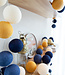 Cotton Ball Lights Regular Lichtslinger blauw - Galaxy