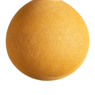 Cotton Ball Lights Mustard - Full Round