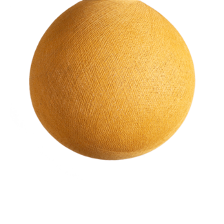 Cotton Ball Lights Mustard - Full Round